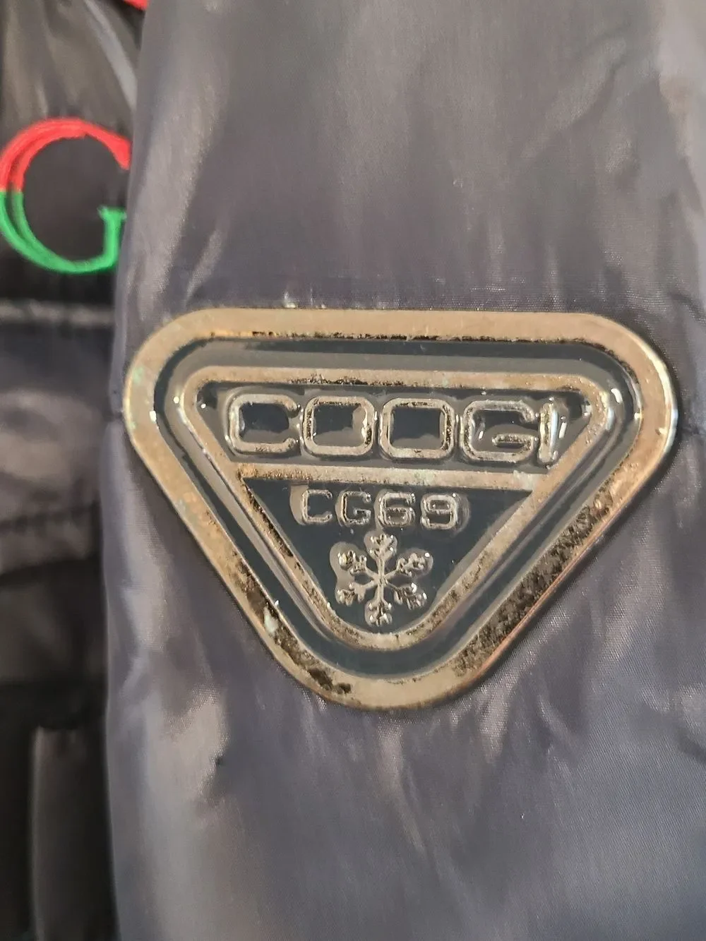 Coogi Y2K Navy Puffer Jacket Size XL